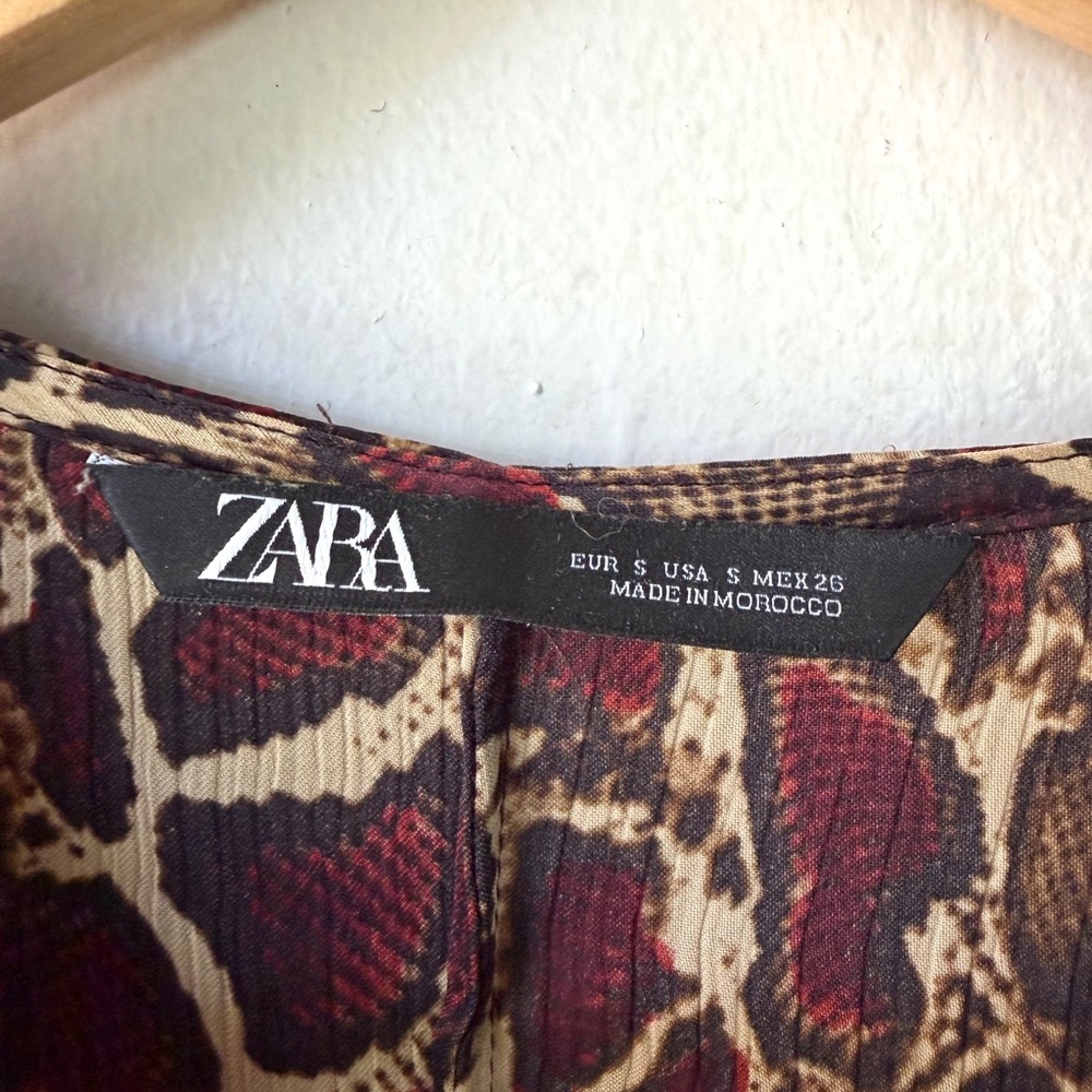 Zara Snake Print Mini Dress - Picture 7 of 7